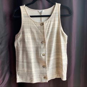 Lucky Brand button up tank top